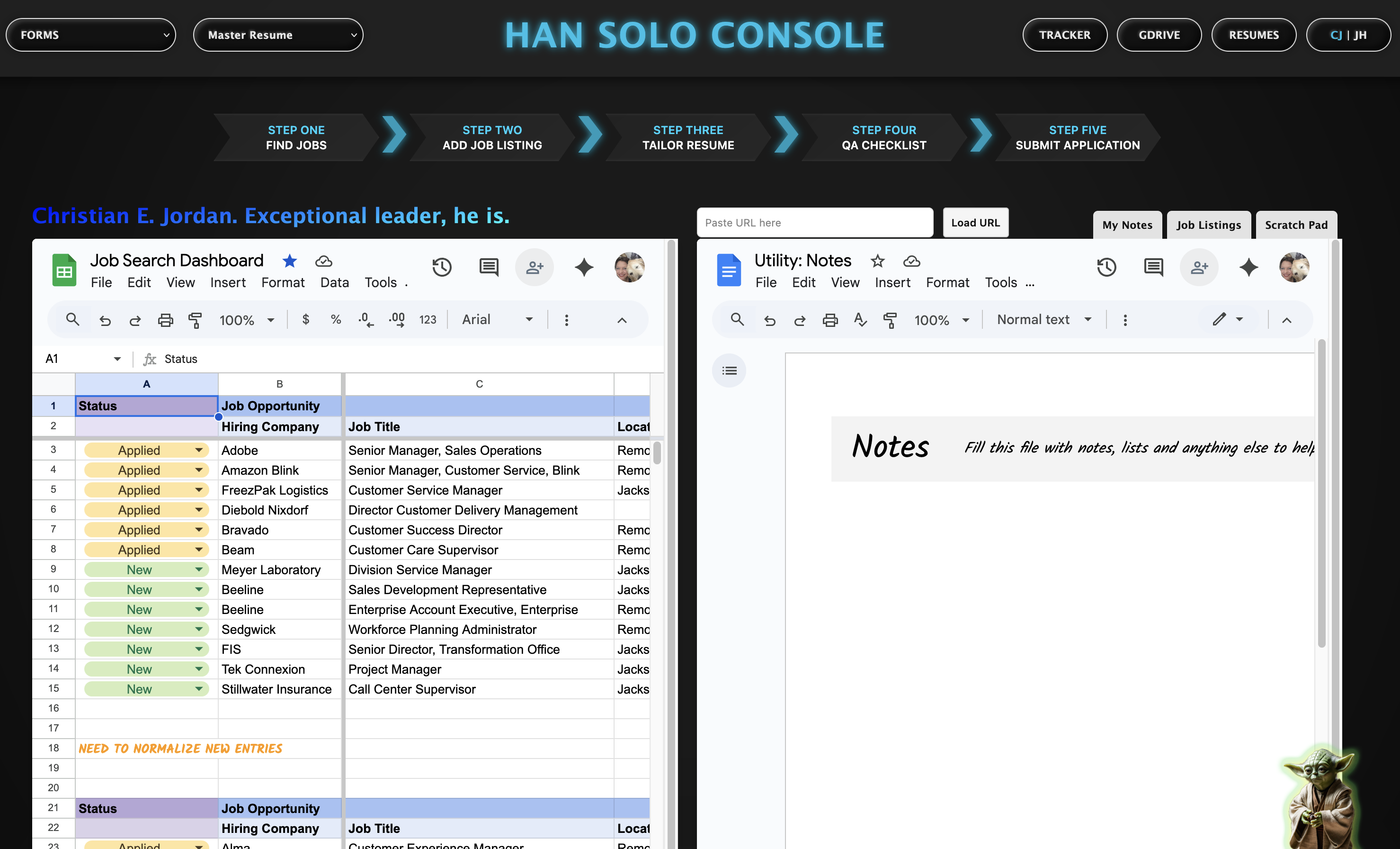 Resume and Job Analysis Workspace